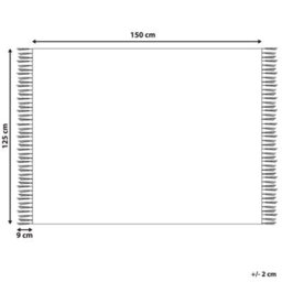 Beliani Blanket Deurali Fabric 125 X 150 Cm Brown - thumbnail 3
