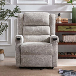 More4Homes Ashfield Electric Fabric Single Motor Riser Rise Recliner Lift Mobility Tilt Chair Cream - thumbnail 6