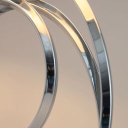 Inlight Dia Spiral Round Polished Shiny Chrome Effect Table Light - thumbnail 5