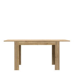 Wyld Haus Faro Extendable Industrial Dining Table With Mauvella Oak Legs, Natural - thumbnail 4