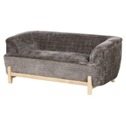 Wyld And Coco Cozynest 5-Seater Living Room Set Brown Chenille With Eucalyptus Legs - 2+3 Configuration, L205 X D85 X H67Cm - thumbnail 8