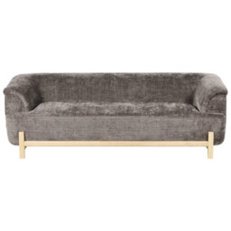 Wyld And Coco Cozynest 5-Seater Living Room Set Brown Chenille With Eucalyptus Legs - 2+3 Configuration, L205 X D85 X H67Cm - thumbnail 1
