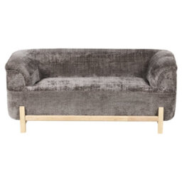 Wyld And Coco Cozynest 5-Seater Living Room Set Brown Chenille With Eucalyptus Legs - 2+3 Configuration, L205 X D85 X H67Cm - thumbnail 7