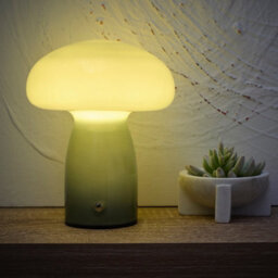 K Living Cory Green Elegant Mushroom Shaped Glass Recharge 2W Led Lamp In 7 Stylish Colours - thumbnail 2