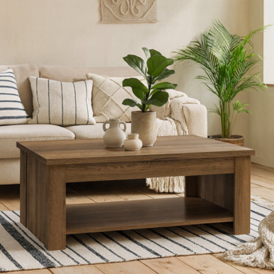 Wyld Haus Fernlight Dark Oak Rising Coffee Table With Drawers And Shelves - image 1