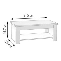 Wyld Haus Fernlight Dark Oak Rising Coffee Table With Drawers And Shelves - thumbnail 6
