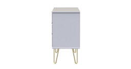 Dallas 3 Drawer Tv Unit In Indigo Matt & White (Ready Assembled) - thumbnail 2