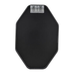 Living And Home Black Octagon Aluminium Alloy Bathroom Mirror Hd Glass With Towel Bar Wall Vanity Mirror 40X60Cm - thumbnail 3
