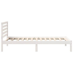 Berkfield With Headboard White 90 X 200 Cm Solid Pine Wood - thumbnail 7