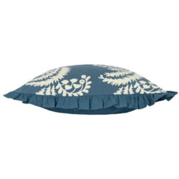 Paoletti Montrose Floral Cotton Fringed Cushion Cover - thumbnail 3