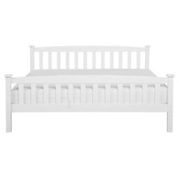 Beliani Bed Pine Wood Giverny 160 X 200 Cm (Eu King Size) White - thumbnail 4