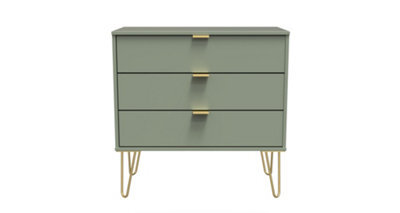 Fuji 3 Drawer Chest In Reed Green (Ready Assembled) - image 1