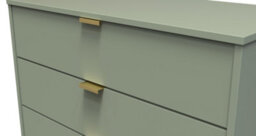 Fuji 3 Drawer Chest In Reed Green (Ready Assembled) - thumbnail 4