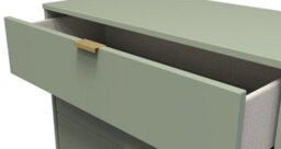 Fuji 3 Drawer Chest In Reed Green (Ready Assembled) - thumbnail 5