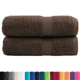 Berkfield Durable Premium Wash Towels Solund 2Pcs Brown 30X30Cm 600Gsm