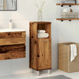 Berkfield Bathroom Cabinet Old Wood 30X30X95 Cm Engineered Wood - thumbnail 3