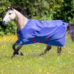Tempest Original Air Motion Horse Turnout Rug Navy (78In) - thumbnail 2