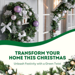 Festive Fix 52 Feet 16M Christmas Green Twist Garlands, Christmas Garland For Stairs, Christmas Door Garlands - thumbnail 5