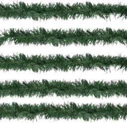 Festive Fix 52 Feet 16M Christmas Green Twist Garlands, Christmas Garland For Stairs, Christmas Door Garlands - thumbnail 7
