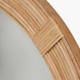 Pacific Lifestyle Natural Bent Bamboo Frame Round Wall Mirror - thumbnail 6
