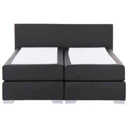 Beliani Divan Bed Fabric President 180 X 200 Cm (Eu Super King) Black - thumbnail 4