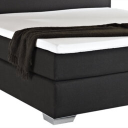 Beliani Divan Bed Fabric President 180 X 200 Cm (Eu Super King) Black - thumbnail 9