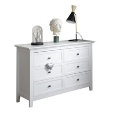 Nöa & Nani Noa & Nani Chest Of Drawers 6 Drawer In Classic White Karlstad - thumbnail 6