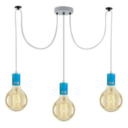 Ledsone 3 Heads Spider Light E27 Adjustable Diy Ceiling Spider Lamp Hanging Chandelier Light Modern Chic Pendant Lighting - thumbnail 2