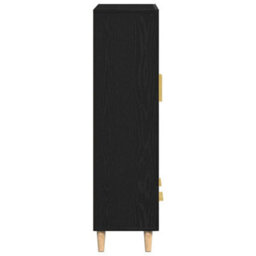 Walplus Highboard With Drawer Black 70 X 31 X 115 Cm Engineered Wood - thumbnail 8