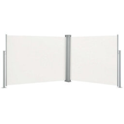 Berkfield Retractable Side Awning Cream 140X1000 Cm - thumbnail 2