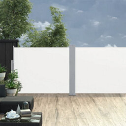 Berkfield Retractable Side Awning Cream 140X1000 Cm