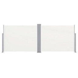 Berkfield Retractable Side Awning Cream 140X1000 Cm - thumbnail 4