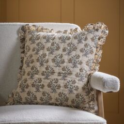 Multicoloured Floral Embroidered & Printed Effect Indoor Cushion (L)45Cm (W)45Cm - thumbnail 6