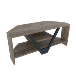 Decorotika Karin Tv Stand Tv Unit For Tvs Up To 45 Inch Walnut And Black - thumbnail 6