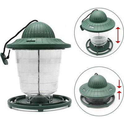 Hanging Bird Feeder, Plastic Feeding Station For Garden Wild Birds - image 1
