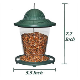 Hanging Bird Feeder, Plastic Feeding Station For Garden Wild Birds - thumbnail 2