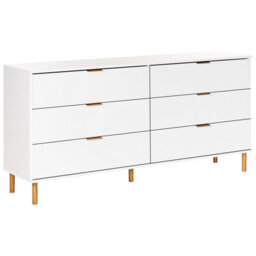 Dorel Westerleigh 6 Drawer Dresser White by B&Q | uFurnish.com