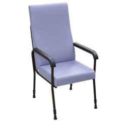 Loops Height Adjustable Ergonomic Lounge Chair With High Back Support In Blue - thumbnail 5