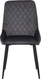 Seconique Treviso Light Oak Effect And Black Dining Set With Grey Velvet Avery Chairs - thumbnail 9
