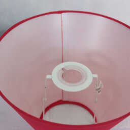 Luxury Coolie Lamp Shade Cotton Ceiling Hanging Pendant Light - Red - thumbnail 2