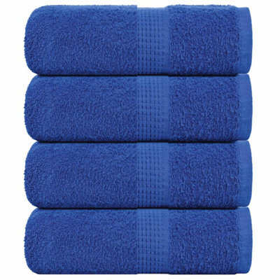 Berkfield Guest Towels 4 Pcs Blue 30X50 Cm 360 Gsm 100% Cotton - image 1