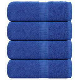 Berkfield Guest Towels 4 Pcs Blue 30X50 Cm 360 Gsm 100% Cotton - thumbnail 1