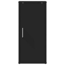Berkfield Durable Shoe Cabinets 2 Pcs Black 32X35X70 Cm Engineered Wood - thumbnail 4