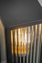 CGC Lighting Cgc Outdoor Outside Wall Light Bevelled Glass Black E27 Traditional Security Porch - thumbnail 4
