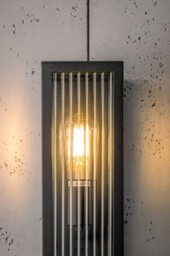 CGC Lighting Cgc Outdoor Outside Wall Light Bevelled Glass Black E27 Traditional Security Porch - thumbnail 3