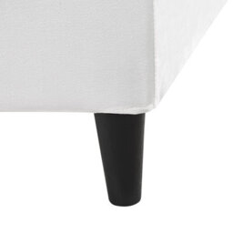 Beliani Bed Velvet Fitou 180 X 200 Cm (Eu Super King) White - thumbnail 9