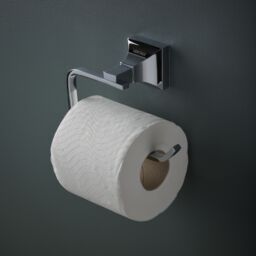 Heritage Lavington Gloss Polished Chrome Effect Wall-Mounted Toilet Roll Holder (H)145mm (W)150mm - thumbnail 3