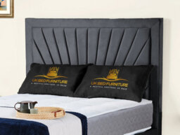 UKBEDFURNITURE Sunrise Steel Plush Valvet Upholstered Gas Lift Ottoman Storage Bed With 10 Inch Orthopedic Mattres - 48 Inch Headboard - thumbnail 2