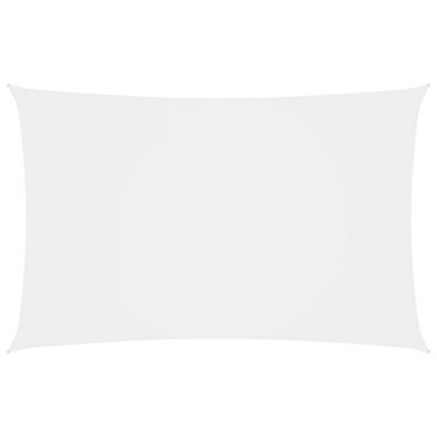 Berkfield Sunshade Sail Oxford Fabric Rectangular 2X5 M White - image 1