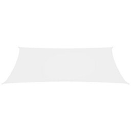 Berkfield Sunshade Sail Oxford Fabric Rectangular 2X5 M White - thumbnail 2